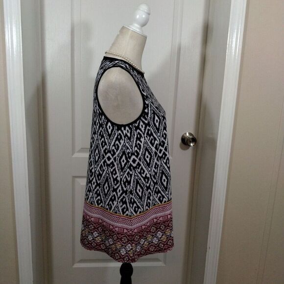 ALYX Womens Size Med Top Sleeveless Pullover Multicolor Long Flowy Tank Blouse - Picture 2 of 6